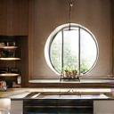 Gerçekçi bir 3D render görseli, lüks bir mutfak.